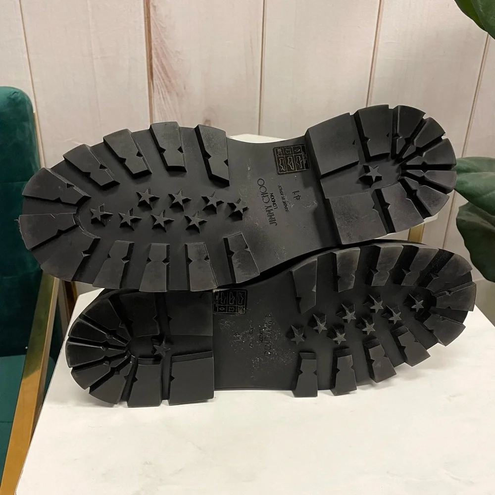 Jimmy Choo Clayton Crystal Embellished Suede Boots - Picture 5 of 10